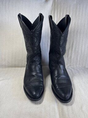 Ariat Men's Heritage Western R Toe Black Deertan Boots 10002218 Size-10 EE